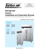Turbo Air PRO-26-2F Installation And Operation Manual preview