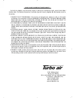 Preview for 7 page of Turbo Air TGM-48R Instruction Manual