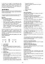 Preview for 18 page of Turboair 1017006000 Instruction On Mounting And Use Manual