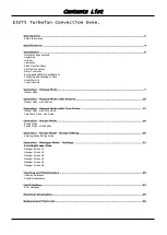 Preview for 3 page of turbofan MOFFAT BLUE SEAL 30D Series Installation And Operation Manual