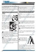 Preview for 28 page of Turbosol UNI 30 D Instructions For Use And Maintenance Manual