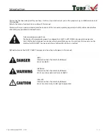 Preview for 3 page of TurfEx TS-1200-E Owner'S/Operator'S Manual