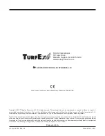 Preview for 12 page of TurfEx TS-95 Owner'S Manual And Installation Instructions