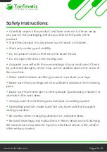 Preview for 17 page of Turfmatic TM380-1800 Instruction Manual