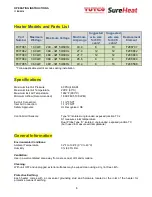 Preview for 3 page of Tutco SureHeat Max HT Operating Instructions Manual