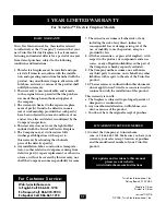 Preview for 10 page of Twinstar Home 18EF003GAA Homeowners Operating Manual