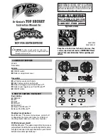 Tyco R/C shell shocker Instruction Manual preview