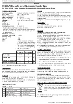 Preview for 2 page of Tyco FireClass FC430LP Series Manual