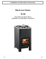 Tylo Black Line Series 16 CK Installation And Operation Instruction Manual preview