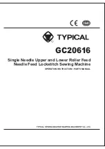 Preview for 1 page of typical GC20616 Operation Instructions And Parts Manual