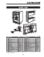 Preview for 65 page of U-Line 15 Wine Captain Service And Parts Manual