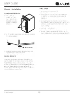 Preview for 11 page of U-Line 5 Class UHBV515 User Manual & Service Manual