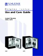 Preview for 1 page of U-Line Combo CO29 Use And Care Manual