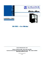 Preview for 1 page of U-Line Echelon BI-2115 Installation Manual