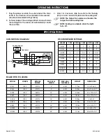 Preview for 2 page of U-Line H-1029 Operating Instructions Manual