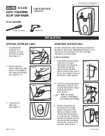 Preview for 1 page of U-Line H-3415 Manual