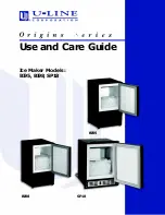 U-Line Origins BI-95 Use And Care Manual preview