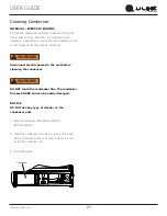 Preview for 27 page of U-Line Outdoor UOCL115SS01A User Manual & Service Manual