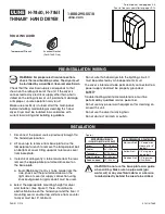 U-Line THINAIR H-7860 Manual preview