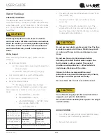 Preview for 10 page of U-Line UHNB115 User Manual & Service Manual