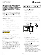 Preview for 24 page of U-Line UHNP115-IS01B User Manual & Service Manual