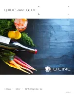 Preview for 1 page of U-Line UHRI124BS01A Quick Start Manual