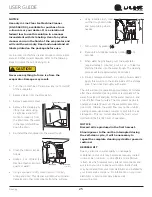 Preview for 25 page of U-Line UOCP115-SS01B User Manual & Service Manual