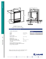 Preview for 2 page of U-Line WH95TP Features And Specifications