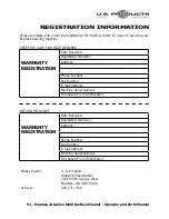 Preview for 57 page of U.S. Products 100-041-016 Operator'S Manual