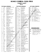 Preview for 11 page of U.S. Products KING COBRA 1200 PRO Operating Instructions Manual