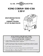 Preview for 9 page of U.S. Products KING COBRA 500-CSA Information & Operating Instructions