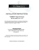 U.S. Range 836-1414-1 Installation Instructions Manual preview