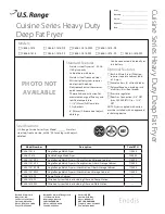 Preview for 1 page of U.S. Range C836-1-1414 Specifications