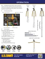 Preview for 6 page of U.S.SAWS Valve Exerciser Operating Manual