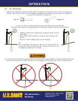 Preview for 9 page of U.S.SAWS Valve Exerciser Operating Manual