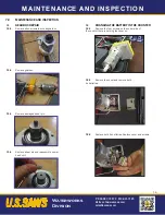 Preview for 14 page of U.S.SAWS Valve Exerciser Operating Manual