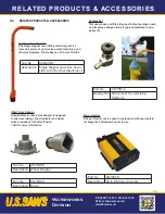 Preview for 15 page of U.S.SAWS Valve Exerciser Operating Manual