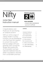 Preview for 2 page of ubabub Nifty Junior Bed Instructions Manual