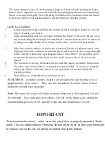 Preview for 5 page of Uberhaus 63545003 Important Instructions Manual