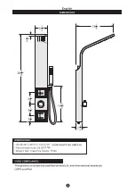 Preview for 2 page of Uberhaus SHOWER COLUMN 14925000 Installation Instructions Manual