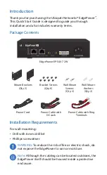 Preview for 2 page of Ubiquiti EdgePower 54V Quick Start Manual