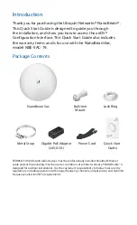 Preview for 2 page of Ubiquiti NanoBeam NBE-5AC-19 Quick Start Manual