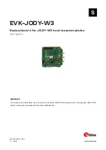 Preview for 1 page of Ublox EVK-JODY-W3 User Manual