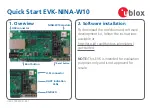 Ublox EVK-NINA-W101 Quick Start preview