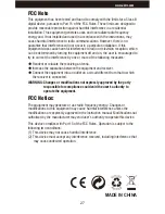 Preview for 27 page of udir/c Swan U42 Operation Manual