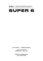 Preview for 2 page of UDO AUDIO SUPER 6 Owner'S Manual