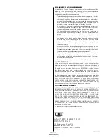 Preview for 4 page of UE 117 Series Installation And Maintenance Instructions