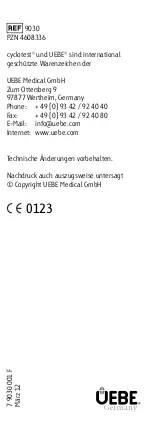 Preview for 23 page of uebe cyclotest 9030 Instructions For Use Manual