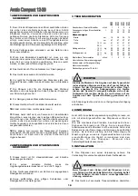 Preview for 18 page of Ugolini ARCTIC Compact 1/12 Operator'S Manual