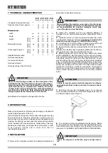 Preview for 10 page of Ugolini HT10/1 Operator'S Manual